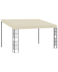 Belvédère mural 3x4 m Crème Tissu | Mobilier & Déco