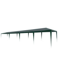 Tente de réception 3x12 m PE Vert | Mobilier & Déco