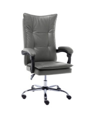 Chaise de bureau Anthracite Similicuir | Mobilier & Déco