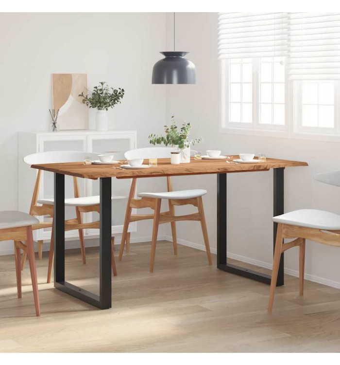 Table de salle à manger 154x80x76 cm Bois d'acacia solide | Mobilier & Déco
