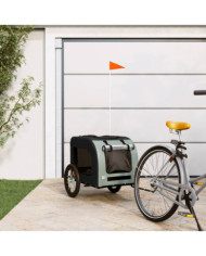 Remorque de vélo pour animaux de compagnie noir et gris | Mobilier & Déco
