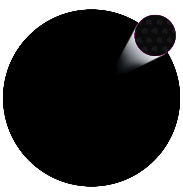 Couverture de piscine Noir 381 cm PE | Mobilier & Déco