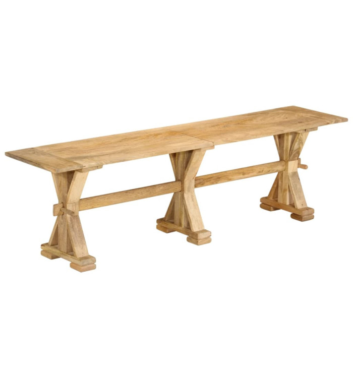 Banc 160x35x45 cm bois massif de manguier | Mobilier & Déco