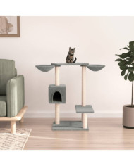 Arbre à chat avec griffoirs gris clair 82 cm | Mobilier & Déco