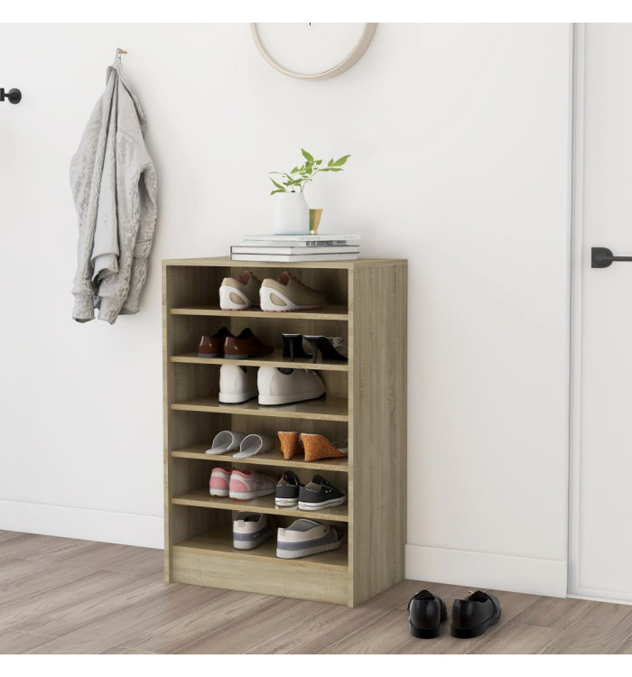 Armoire à chaussures Chêne Sonoma 60x35x92 cm Bois d’ingénierie | Mobilier & Déco