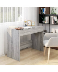 Bureau sonoma gris 101x50x76,5 cm bois d'ingénierie | Mobilier & Déco