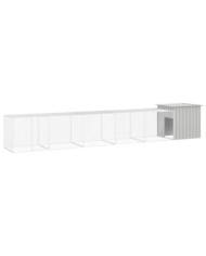 Cage pour poules Gris 600x91x100 cm Acier galvanisé | Mobilier & Déco