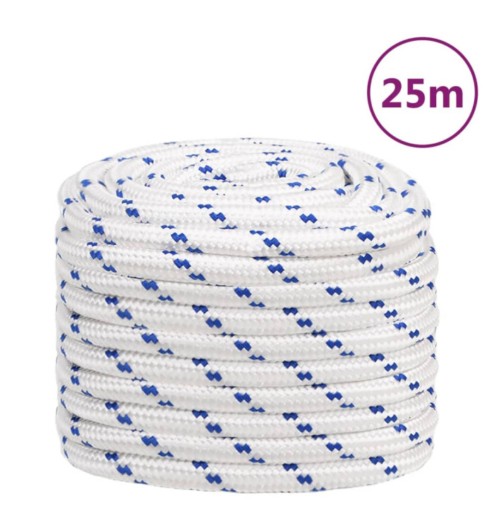 Corde de bateau Blanc 20 mm 25 m Polypropylène | Mobilier & Déco