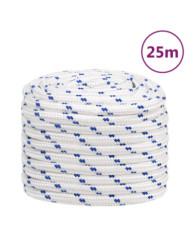Corde de bateau Blanc 20 mm 25 m Polypropylène | Mobilier & Déco