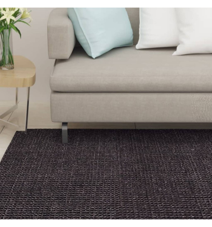 Tapis en sisal pour griffoir noir 80x300 cm | Mobilier & Déco