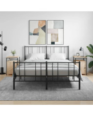 Tables de chevet 2pcs chêne sonoma 40x42x60cm bois d'ingénierie | Mobilier & Déco