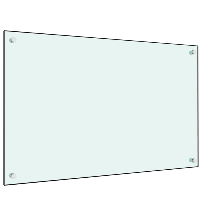 Dosseret de cuisine Blanc 80x50 cm Verre trempé | Mobilier & Déco