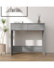 Bureau sonoma gris 80x40x75 cm bois d'ingénierie | Mobilier & Déco