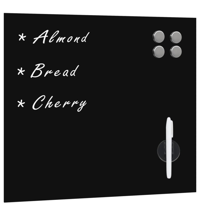 Tableau noir magnétique mural Verre 50x50 cm | Mobilier & Déco