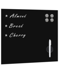Tableau noir magnétique mural Verre 50x50 cm | Mobilier & Déco