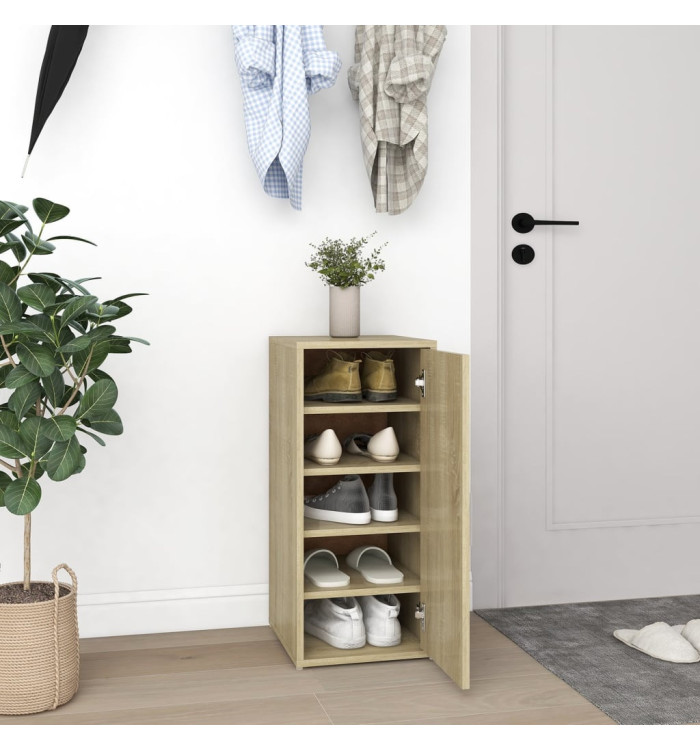 Armoire à chaussures Chêne sonoma 32x35x70 cm Aggloméré | Mobilier & Déco