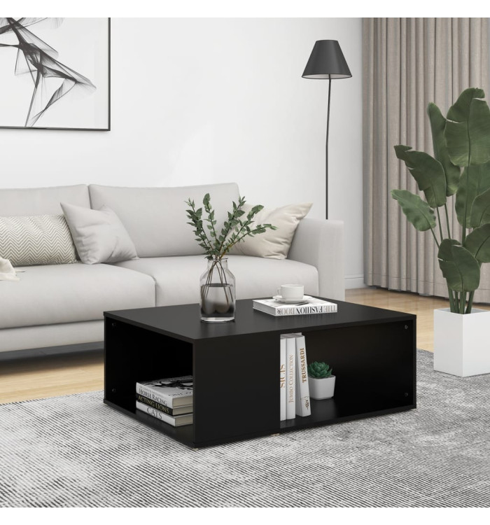 Table basse noir 90x67x33 cm bois d'ingénierie | Mobilier & Déco