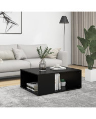 Table basse noir 90x67x33 cm bois d'ingénierie | Mobilier & Déco