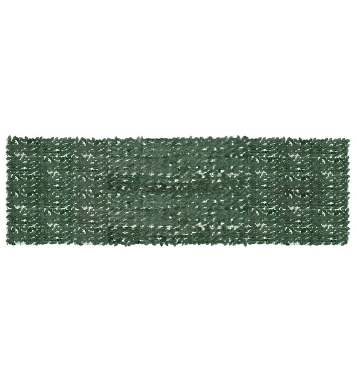 Écran de balcon avec feuilles vert foncé 500x150 cm | Mobilier & Déco