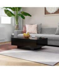 Table basse Noir 90x60x31 cm Bois d’ingénierie | Mobilier & Déco