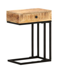 Table d'appoint en forme d'U 45x30x61cm Bois de manguier massif | Mobilier & Déco