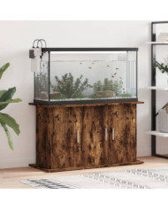 Support pour aquarium chêne fumé 101x41x58 cm bois d'ingénierie | Mobilier & Déco