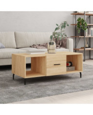 Table basse chêne sonoma 102x50x40 cm bois d'ingénierie | Mobilier & Déco