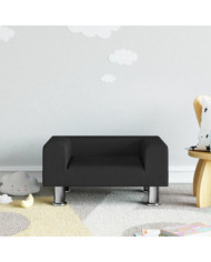 Canapé pour enfants noir 50x40x26,5 cm velours | Mobilier & Déco