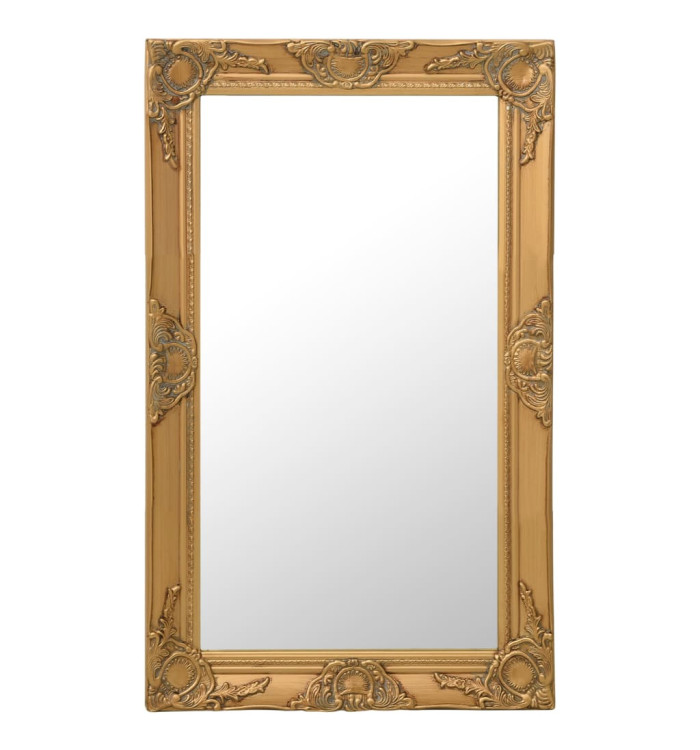 Miroir mural style baroque 50x80 cm Doré | Mobilier & Déco