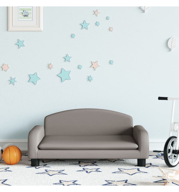 Canapé pour enfants taupe 70x45x30 cm tissu | Mobilier & Déco