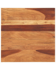 Dessus de table bois massif d'acacia 15-16 mm 60x60 cm | Mobilier & Déco
