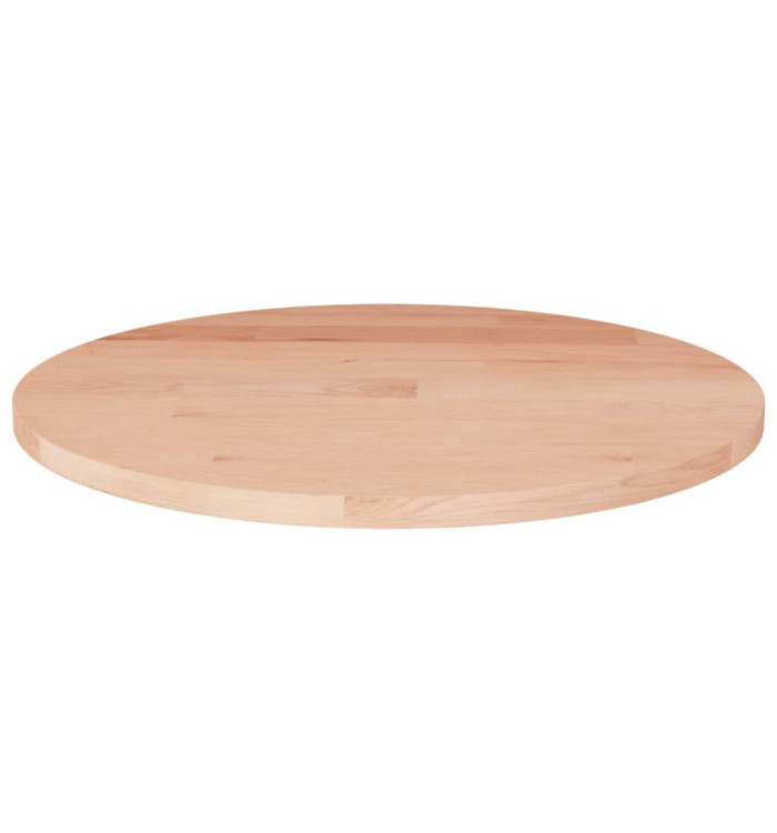 Dessus de table rond Ø50x1,5 cm Bois de chêne massif non traité | Mobilier & Déco