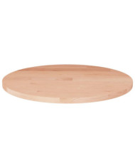Dessus de table rond Ø50x1,5 cm Bois de chêne massif non traité | Mobilier & Déco
