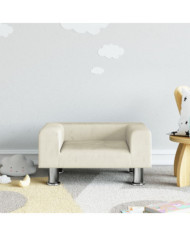 Canapé pour enfants crème 50x40x26,5 cm velours | Mobilier & Déco