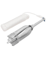 Ancre pliable avec corde argenté 12 kg fonte galvanisée à chaud | Mobilier & Déco