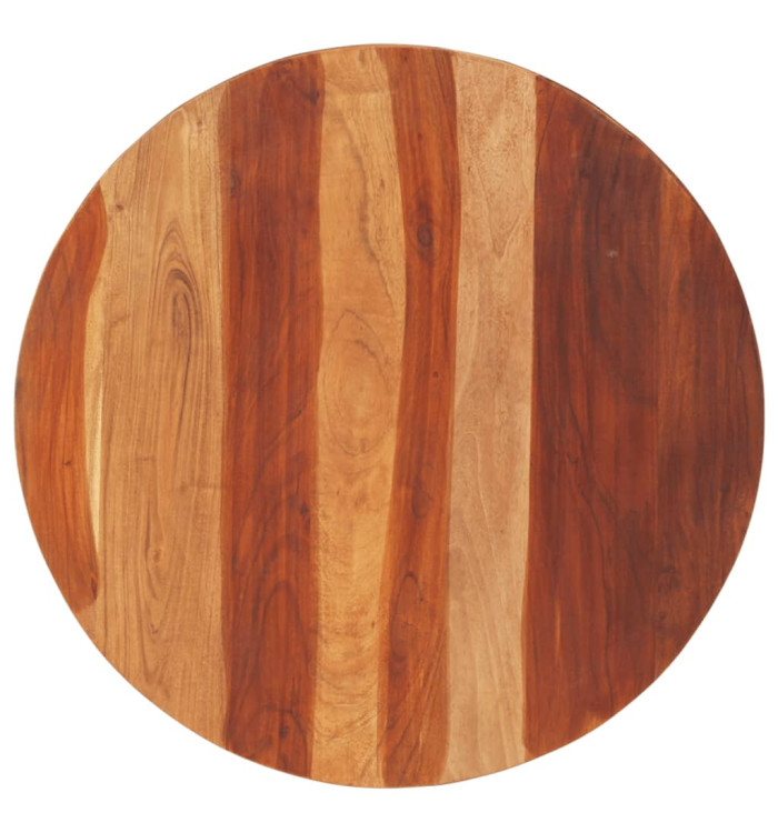 Dessus de table bois massif d'acacia rond 25-27 mm 70 cm | Mobilier & Déco