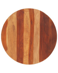 Dessus de table bois massif d'acacia rond 25-27 mm 70 cm | Mobilier & Déco