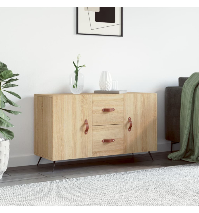 Buffet chêne sonoma 100x36x60 cm bois d'ingénierie | Mobilier & Déco