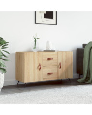 Buffet chêne sonoma 100x36x60 cm bois d'ingénierie | Mobilier & Déco