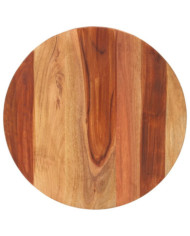 Dessus de table bois massif d'acacia rond 15-16 mm 50 cm | Mobilier & Déco