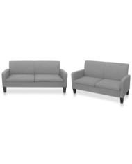 Ensemble de canapés 2 pcs tissu gris clair | Mobilier & Déco