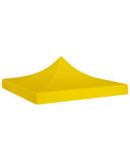 Toit de tente de réception 2x2 m Jaune 270 g/m² | Mobilier & Déco