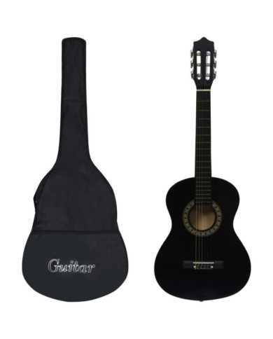 Guitare classique avec sac de débutants et enfants Noir 1/2 34" | Mobilier & Déco