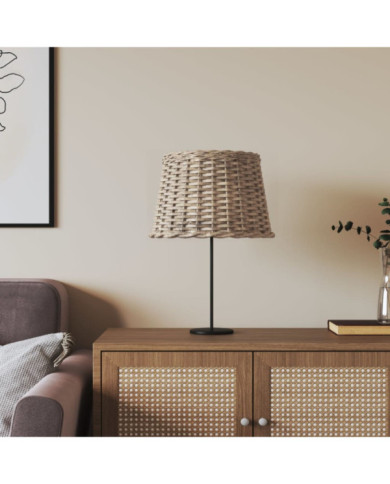 Abat-jour marron Ø40x26 cm osier | Mobilier & Déco