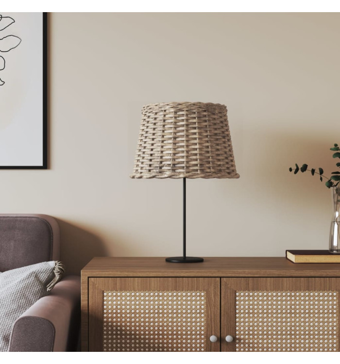 Abat-jour marron Ø40x26 cm osier | Mobilier & Déco