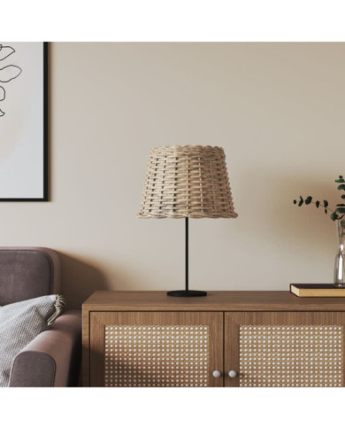 Abat-jour marron Ø30x20 cm osier | Mobilier & Déco