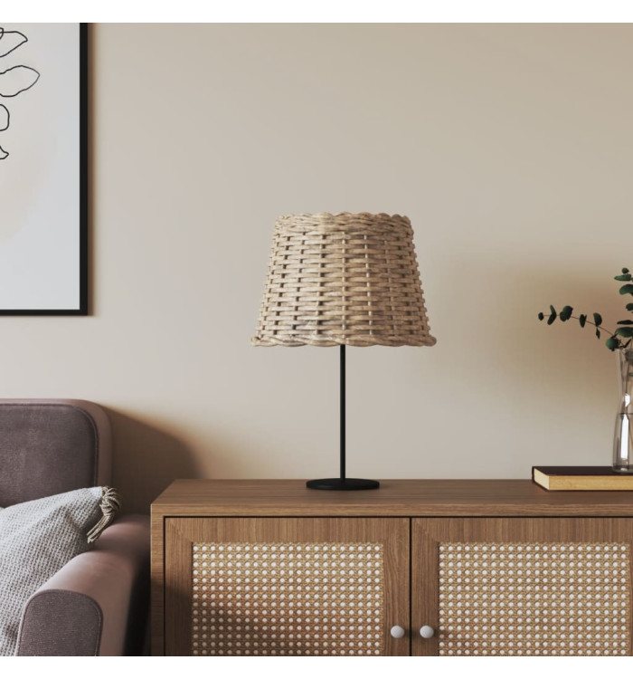 Abat-jour marron Ø30x20 cm osier | Mobilier & Déco