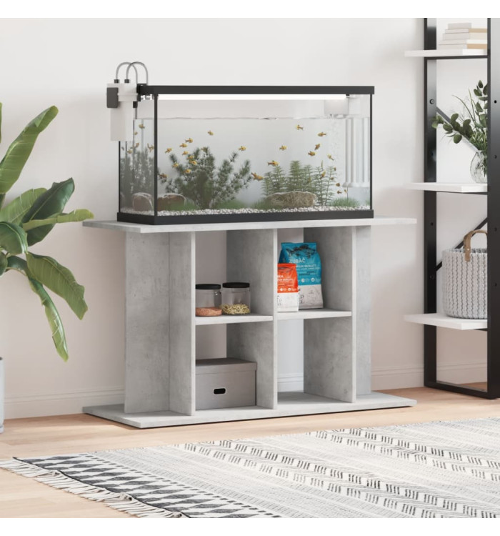 Support pour aquarium gris béton 100x40x60 cm bois d'ingénierie | Mobilier & Déco