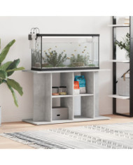 Support pour aquarium gris béton 100x40x60 cm bois d'ingénierie | Mobilier & Déco