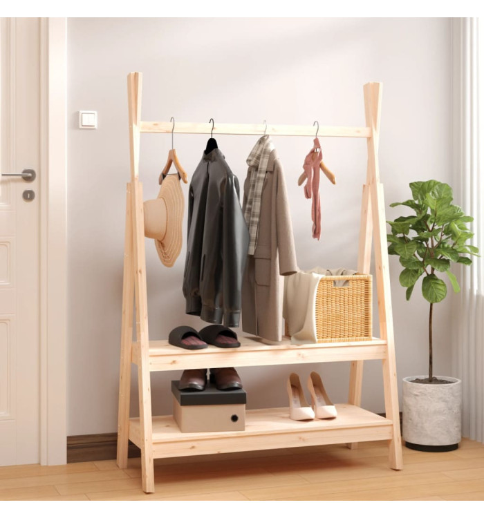 Porte-vêtements 100x45,5x150 cm Bois de pin massif | Mobilier & Déco